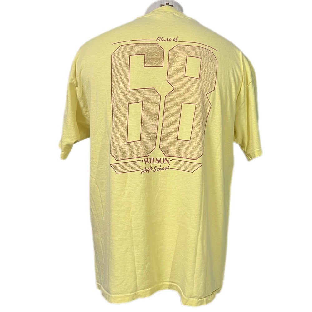 Vintage 80s Hanes Beefy T Shirt Single Stitch Wilson Class of '88 Adult X-LARGE